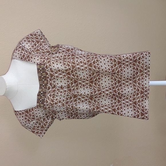 Ann Taylor Loft Boho Cap Sleeve Blouse. size L - Picture 1 of 7
